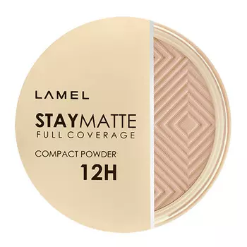 Пудра компактная для лица LAMEL PROFESSIONAL STAY MATTE COMPACT POWDER тон 404