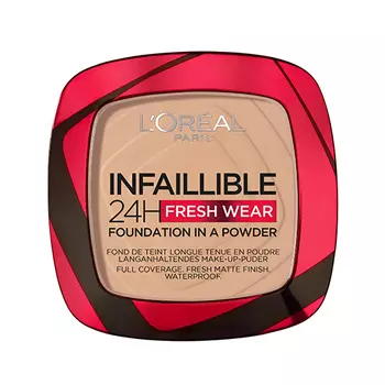 Пудра компактная для лица LOREAL INFAILLIBLE 24H FRESH WEAR тон 130 true beige