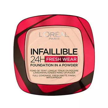 Пудра компактная для лица LOREAL INFAILLIBLE 24H FRESH WEAR тон 180 rose sand