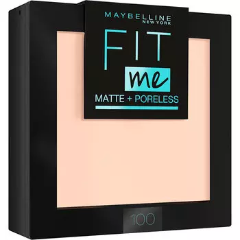 Пудра компактная для лица MAYBELLINE FIT ME тон 100 фарфоровый