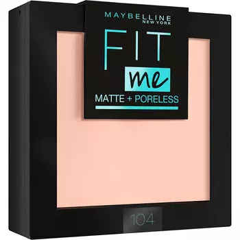 Пудра компактная для лица MAYBELLINE FIT ME тон 104 светло-бежевый