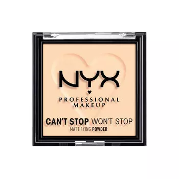 Пудра компактная для лица NYX PROFESSIONAL MAKEUP CANT STOP WONT STOP матирующая тон 01 fair