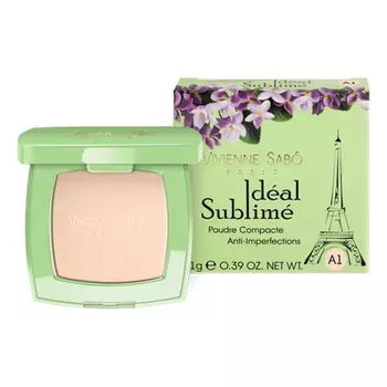 Пудра компактная для лица VIVIENNE SABO IDEAL SUBLIME против изъянов кожи тон А1