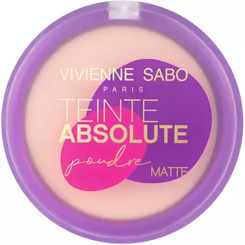 Пудра компактная для лица VIVIENNE SABO TEINTE ABSOLUTE MATTE матирующая тон 01