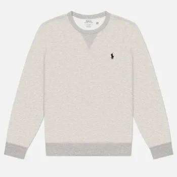 Мужская толстовка Polo Ralph Lauren Double-Knit Crew Neck, цвет серый, размер XXL