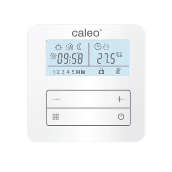 Терморегулятор цифровой программируемый для теплого пола Caleo С950 белый