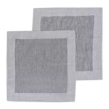 Набор салфеток Linen Love Гладь серый 2 шт. 45х45 см
