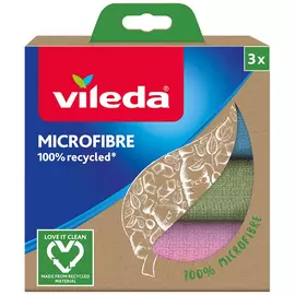 Набор салфеток Vileda Эко из микрофибры 30х30 см 3 шт