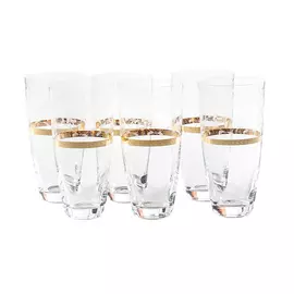 Набор стаканов высоких Bohemia Glass 6 шт 350 мл