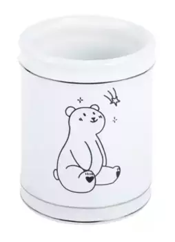 Стакан для зубных щёток «Fixsen» Teddy FX-600-3 на стол белый/рисунок