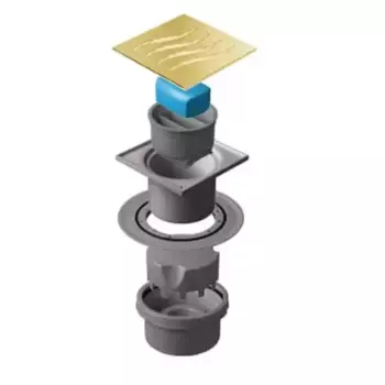 Трап для душа «Pestan» Confluo Standard Dry Vertical 13000179 вертикальный выпуск Gold