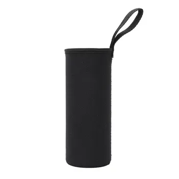 Sport Water Bottle Cover Case Insulated Bag Thermos Cup Pouch Portable Vacuum Glass Cup Set Sport Camping Accessorie 550Ml зелёный