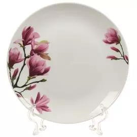 Тарелка десертная, керамика, 19 см, круглая, Магнолия, Daniks