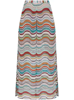 Missoni брюки с завышенной талией, синий