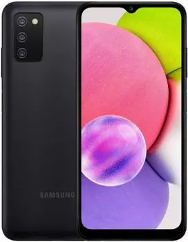 Смартфон Samsung Galaxy A03s 3/32GB Black 6.5"/720x1600/TFT/5MP/13MP+ 2MP+2MP/Dual-SIM/3.5mm Stereo/5000mAh