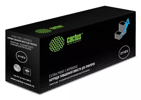 Картридж Cactus CS-PC-211EV-MPS лазерный, черный (6000стр.) для Pantum P2200/P2207/P2500/P2507/P2500W