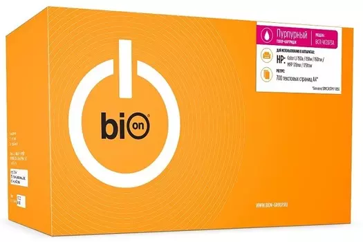 Картридж BION BCR-W2073A W2073A для HP Color Laser 150a/150w/150nw, MFP 178nw/179fnw (700 стр.), Пурпурный