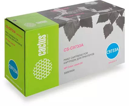 Картридж Cactus CS-C9733A для принтеров HP Color LaserJet 5500/5550, пурпурный, 13000 стр.