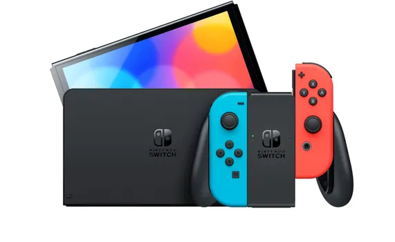 Игровая приставка Nintendo Switch OLED Model 64 ГБ, синий + красный