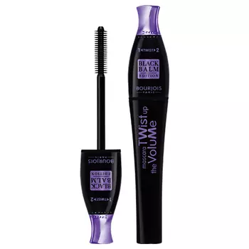 Тушь для ресниц BOURJOIS TWIST UP THE VOLUME 2 в 1 объемная Black balm