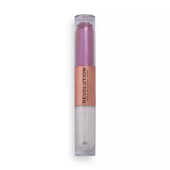 Тени для глаз REVOLUTION DOUBLE UP LIQUID SHADOW жидкие 2 в 1 тон subliminal