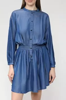 Однотонное платье-рубашка EMPORIO ARMANI
