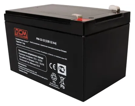 Аккумуляторная батарея для ИБП Powercom PM-12-12.0, 12V, 12Ah (PM-12-12.0)