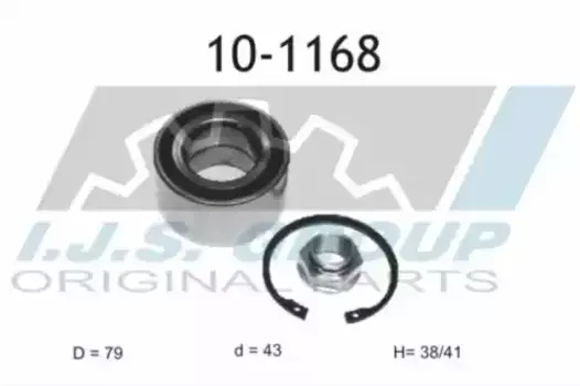 к-кт подшипника ступицы! передней\ Honda Civic MA/EK 95>/EH6/EG2 1.6 92-95 101168 IJS