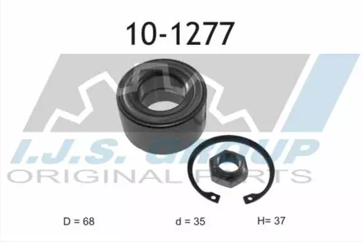 к-кт подшипника ступицы! передней\ Skoda Felicia/Favorit 92-01 10-1277 IJS