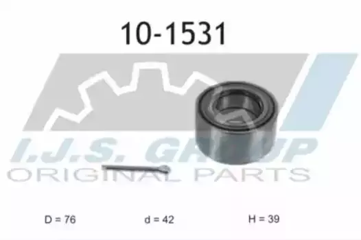 к-кт подшипника ступицы пер.!\ Chrysler PT Cruiser 01-03 10-1531 IJS