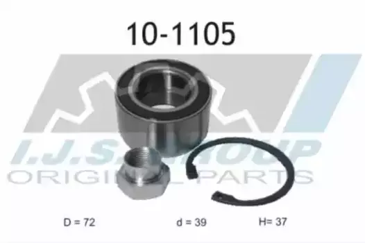 к-кт подшипника ступицы пер.!\ Ford Escort/Fiesta/Ka 90> 10-1105 IJS
