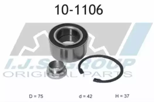 к-кт подшипника ступицы! задней\ BMW E36/E46 1.6i-3.0D 90> 10-1106 IJS