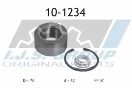 к-кт подшипника ступицы! задней\ BMW E90 1.8-2.5i/D 04> 10-1234 IJS