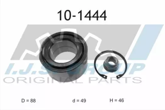 к-кт подшипника ступицы! пер.+зад\ MB W163 all 98> 10-1444 IJS