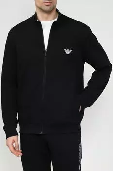 Толстовка хлопковая на молнии EMPORIO ARMANI