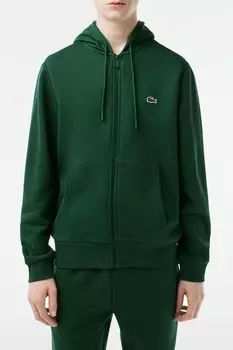 Толстовка хлопковая на молнии Lacoste