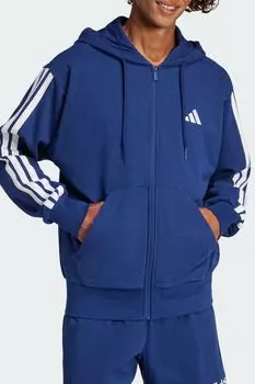 Толстовка хлопковая с капюшоном на молнии Adidas