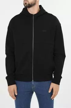 Толстовка хлопковая с капюшоном на молнии Calvin Klein