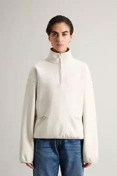 Толстовка хлопковая с воротником на молнии Woolrich