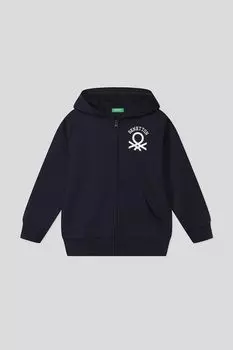 Толстовка на молнии с капюшоном Benetton
