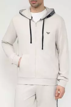 Толстовка на молнии с капюшоном EMPORIO ARMANI