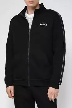 Толстовка на молнии с логотипом бренда Guess