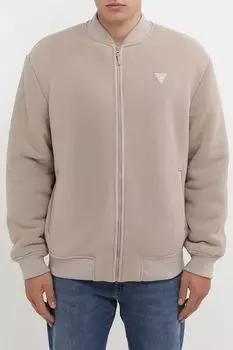 Толстовка на молнии с трикотажными манжетами Guess