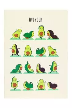 Тетрадь в розовую клетку А4 Avoyoga Kawaii Factory