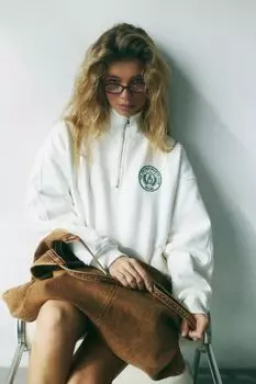 Толстовка с воротником на молнии Milk Sports Club The Orlines