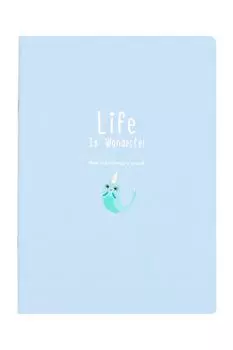 Тетрадь в розовую клетку А5 Life Нарвал Kawaii Factory