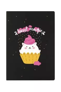 Тетрадь в розовую клетку Sweet magic А5 Kawaii Factory