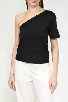 Топ хлопковый ассиметричного кроя Calvin Klein