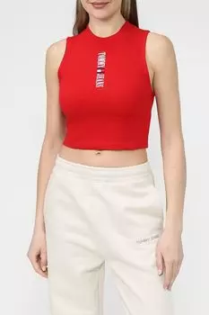 Топ хлопковый укороченного кроя Tommy Jeans