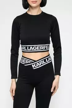 Топ укороченный с логотипом Karl Lagerfeld